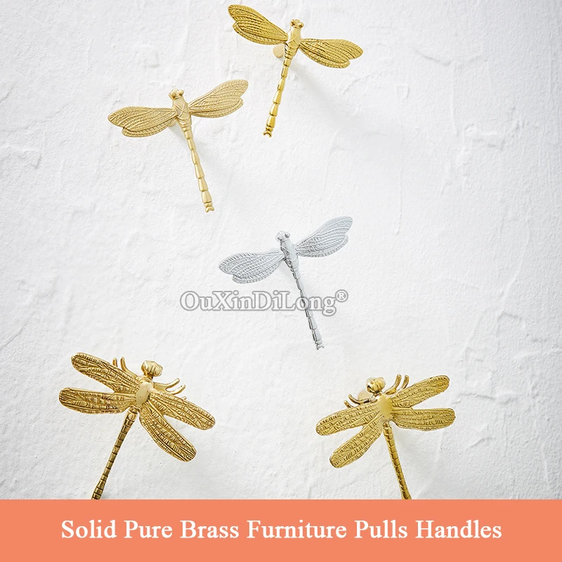 NEW 4PCS Solid Pure Brass Dragonfly Furniture Handles Drawer Pulls Cupboard Wardrobe Dresser TV Wine Cabinet Pulls Decorations
NEW 4PCS Solid Pure Brass Dragonfly Furniture Handles Drawer Pulls Cupboard Wardrobe Dresser TV Wine Cabinet Pulls Decorations