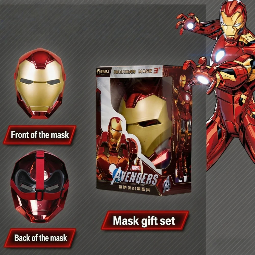 Оригинальная маска Marvel Железный человек и Человек-паук, полнолицевая маска супергероя для косплея, для тематической вечеринки на Хэллоуин, подарок на день рождения для фанатов
Оригинальная маска Marvel Железный человек и Человек-паук, полнолицевая маска супергероя для косплея, для тематической вечеринки на Хэллоуин, подарок на день рождения для фанатов
