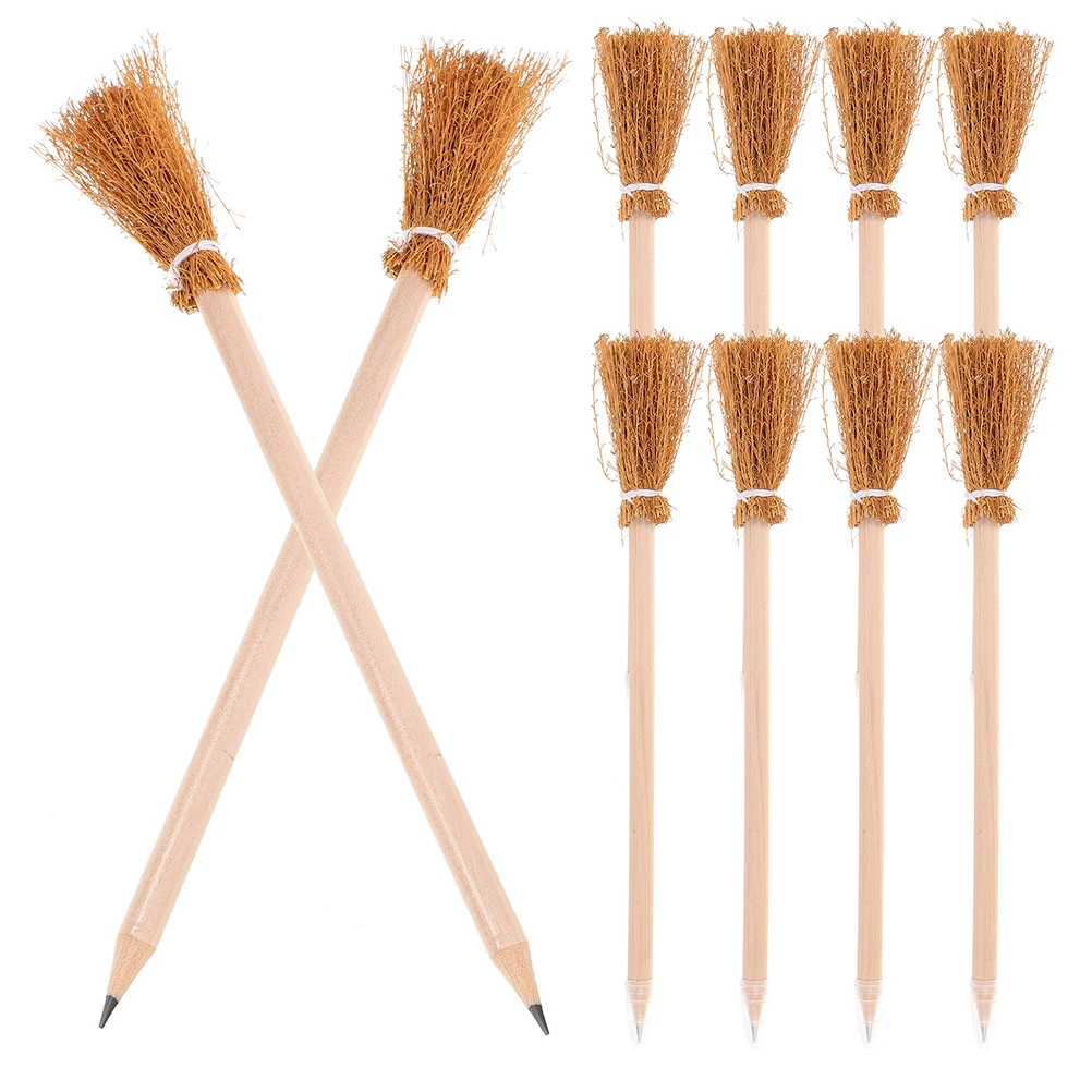 12pcs Broom Pencil Halloween Witch Personalized Name Party Supplies Novelty Pens Office Decorations Spooky Gifts Writing Tools
12pcs Broom Pencil Halloween Witch Personalized Name Party Supplies Novelty Pens Office Decorations Spooky Gifts Writing Tools