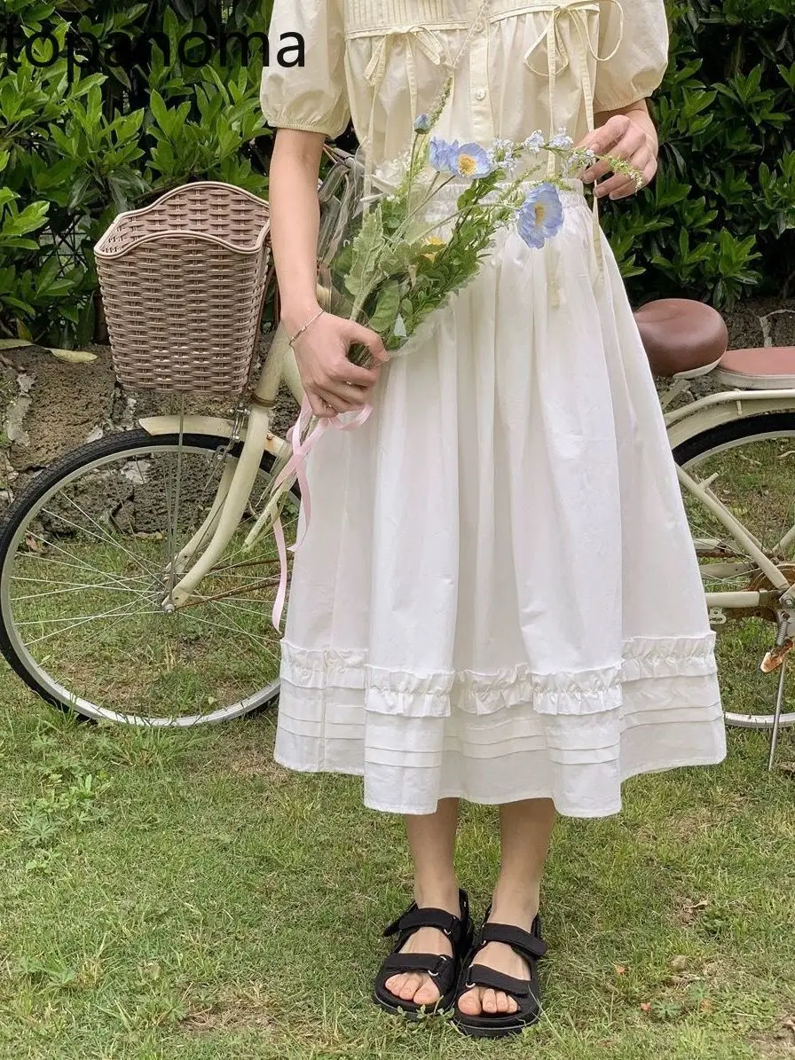 Topanoam 2025 New Spring Japanese Soft Girl Design Sense Niche Short Skirt Mid Long A-line High Waist Slimming Sweet Skirts
Topanoam 2025 New Spring Japanese Soft Girl Design Sense Niche Short Skirt Mid Long A-line High Waist Slimming Sweet Skirts