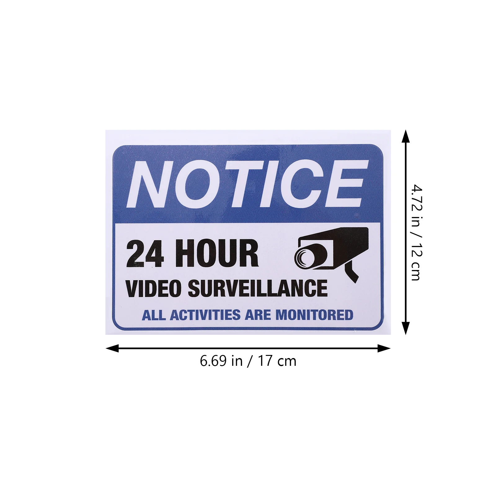 2pcs 24H Monitored Warning Stickers Security Camera Sign Video Surveillance Decal Adhesive Caution Sticker Smooth
2pcs 24H Monitored Warning Stickers Security Camera Sign Video Surveillance Decal Adhesive Caution Sticker Smooth