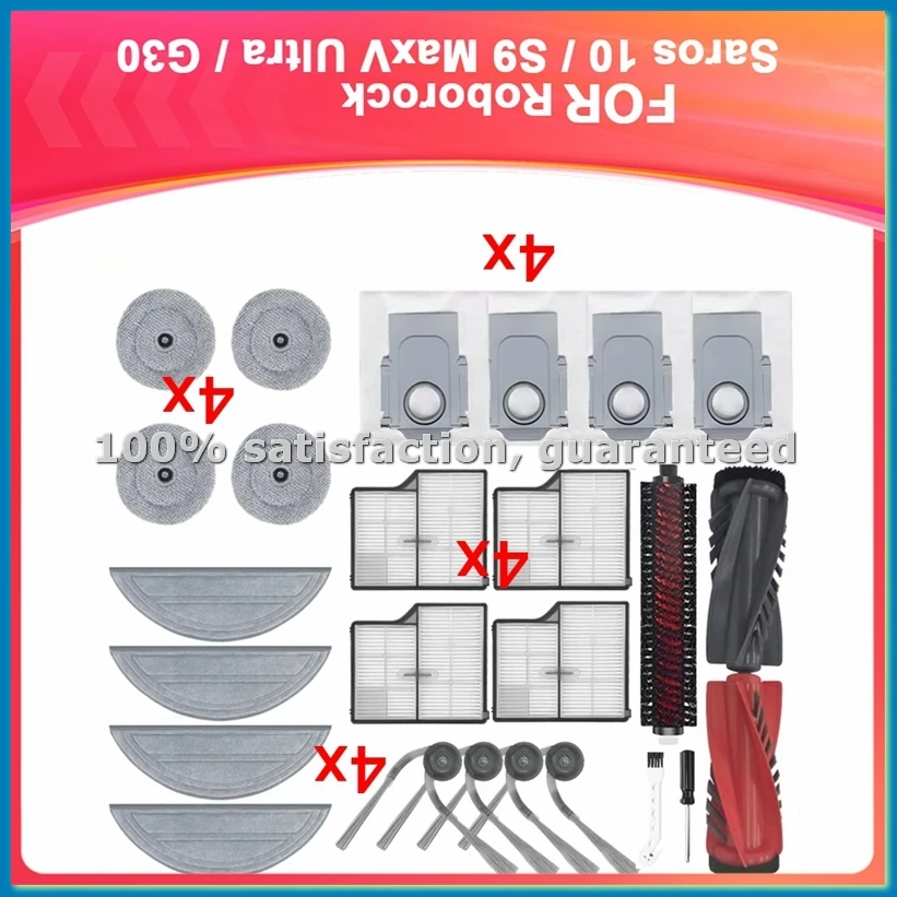 Compatible for Saros 10/ S9 MaxV Ultra Vacuum Parts Main Roller Side Brush Filter Mop Cloth Dust Bag-A73M
Compatible for Saros 10/ S9 MaxV Ultra Vacuum Parts Main Roller Side Brush Filter Mop Cloth Dust Bag-A73M