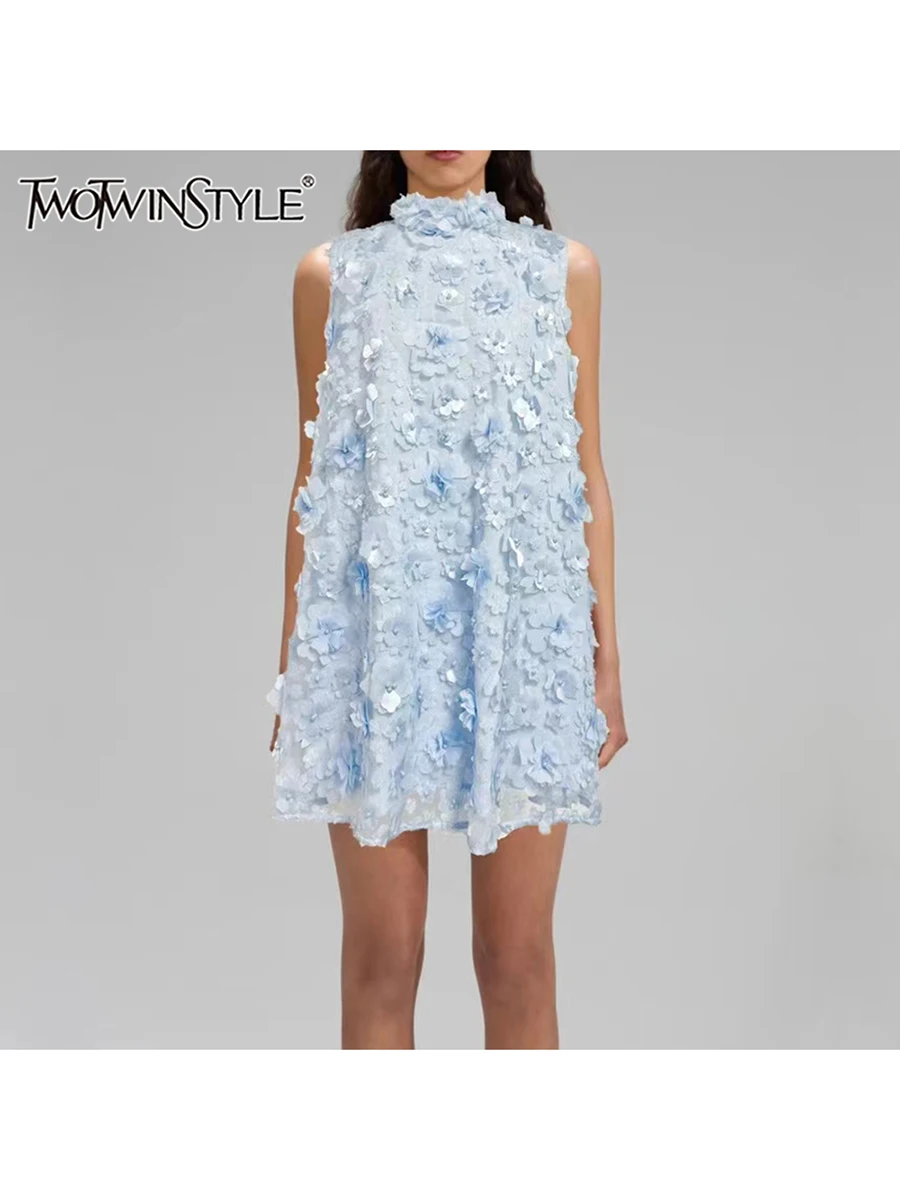 TWOTWINSTYLE однотонные свободные платья с аппликацией для женщин, темпераментное платье без рукавов с круглым вырезом и высокой талией, женская мода, новинка
TWOTWINSTYLE однотонные свободные платья с аппликацией для женщин, темпераментное платье без рукавов с круглым вырезом и высокой талией, женская мода, новинка
