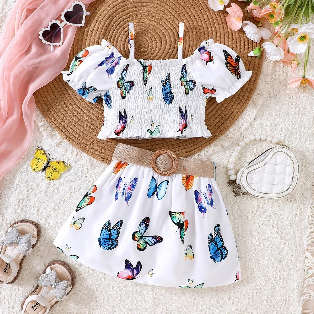 Kids Summer Clothes Set Sleeveless Top + Skirt Girls Dresses For Outdoor Toddler Girls Outfits For Beach 2 3 4 5 6 7 Years
Kids Summer Clothes Set Sleeveless Top + Skirt Girls Dresses For Outdoor Toddler Girls Outfits For Beach 2 3 4 5 6 7 Years