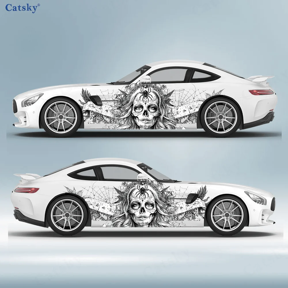 Black and white long-haired beauty skull splash sticker, suitable for cars and trucks, durable, fade-resistant, easy to install
Black and white long-haired beauty skull splash sticker, suitable for cars and trucks, durable, fade-resistant, easy to install