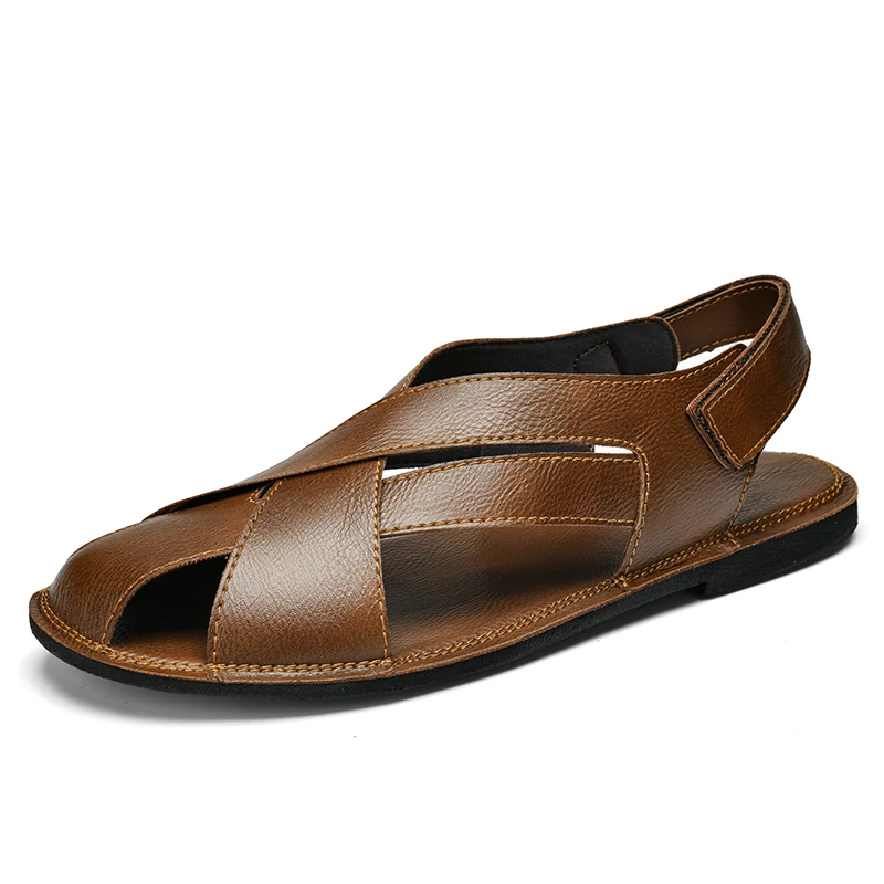 Summer New Men Leather Sandals Hollow Breathable Comfortable Anti Slip Office Business Casual Daily Flat Sandals Large Size 47
Summer New Men Leather Sandals Hollow Breathable Comfortable Anti Slip Office Business Casual Daily Flat Sandals Large Size 47