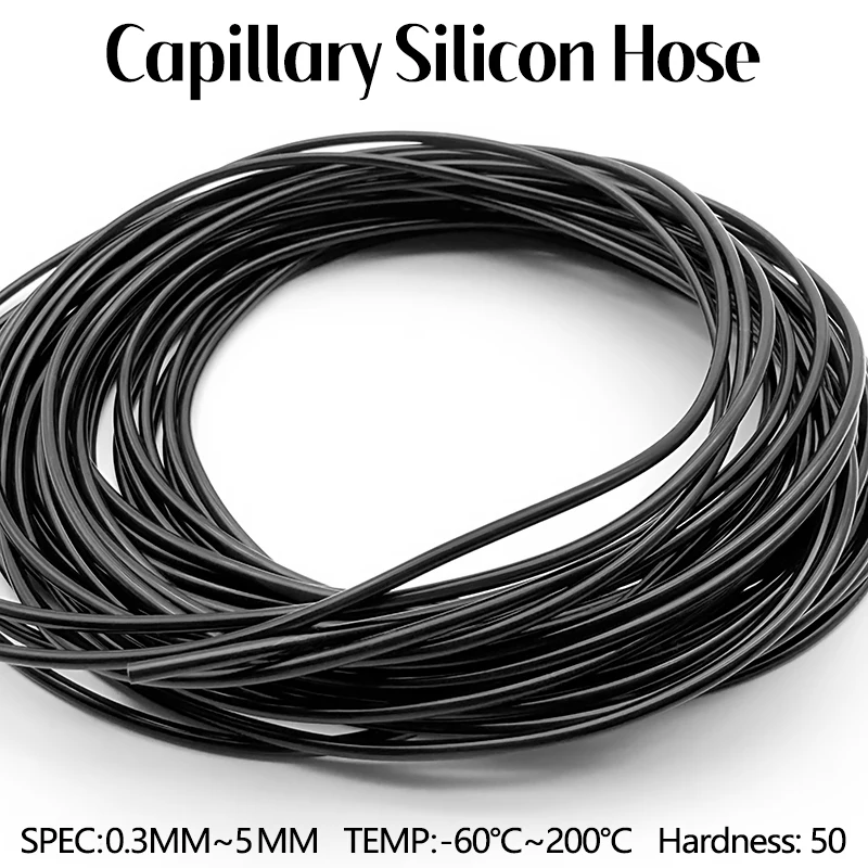 High Temp Nontoxic Black Food Grade Silicone Capillary Pipe Flexible Hose ID 0.5-5mm Coffee Milk Beverage Machine Water Tube
High Temp Nontoxic Black Food Grade Silicone Capillary Pipe Flexible Hose ID 0.5-5mm Coffee Milk Beverage Machine Water Tube