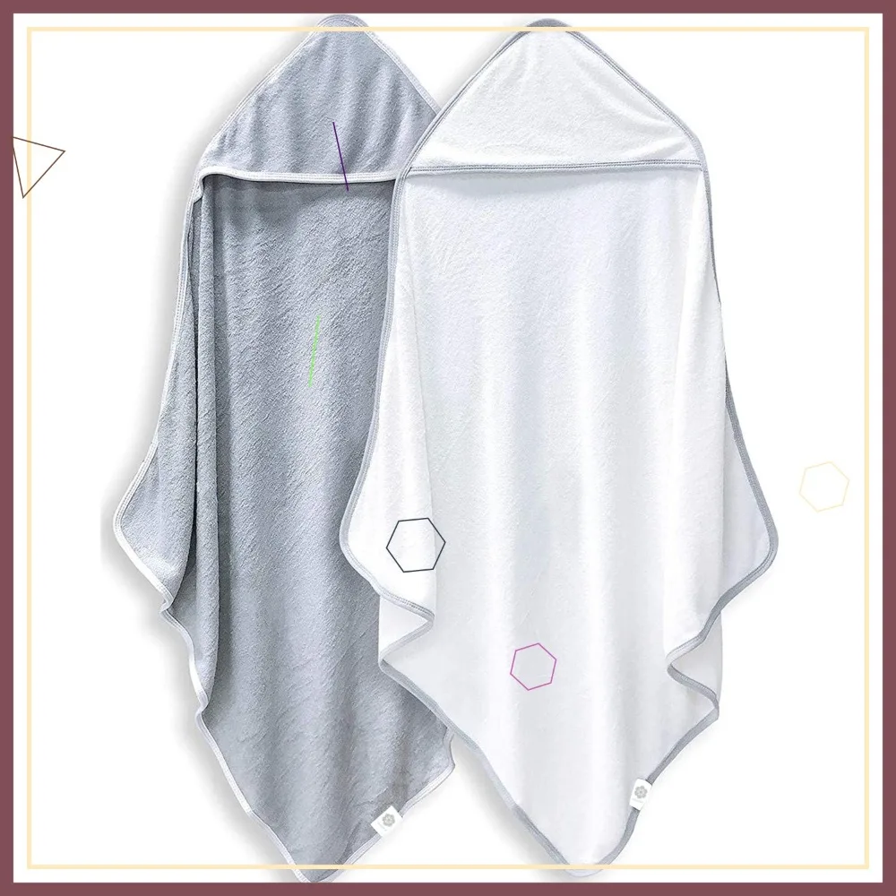 2 Pack Ultra Soft Bamboo Hooded Baby Towels, Newborn Essential Gift
2 Pack Ultra Soft Bamboo Hooded Baby Towels, Newborn Essential Gift