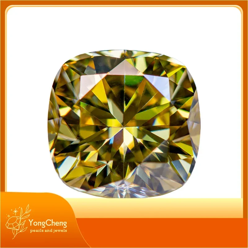Moissanite Stone Cushion Cut Lemon Yellow Color Lab Grow Diamond Charms DIY Ring Necklace Earrings Making With GRA Certificate
Moissanite Stone Cushion Cut Lemon Yellow Color Lab Grow Diamond Charms DIY Ring Necklace Earrings Making With GRA Certificate