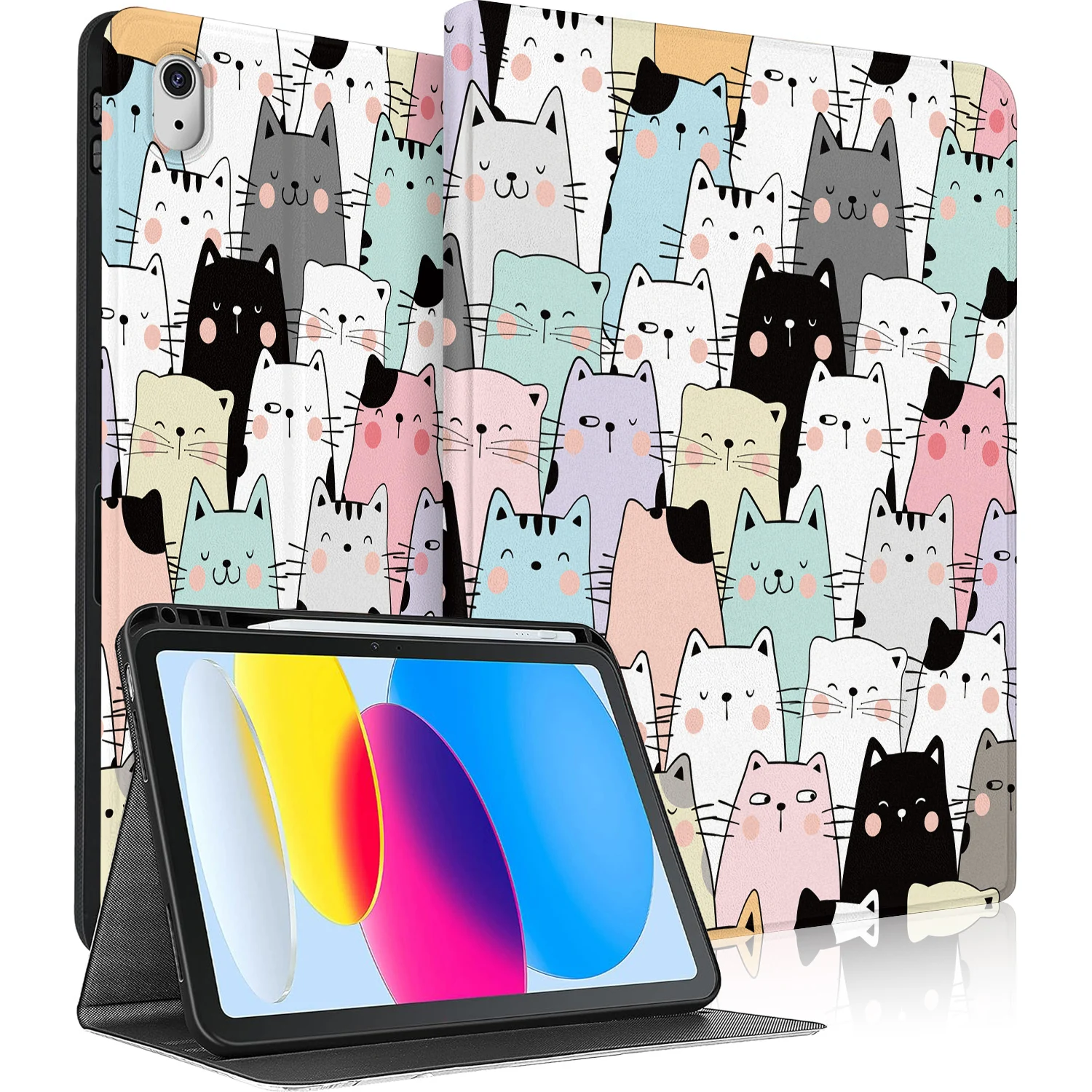 Cartoon Cute Cats pattern TPU Case for Apple iPad A16 11in 2025 11th 10th Gen 10.9in 2022 Auto Wake Sleep Smart Cover Adjustable
Cartoon Cute Cats pattern TPU Case for Apple iPad A16 11in 2025 11th 10th Gen 10.9in 2022 Auto Wake Sleep Smart Cover Adjustable