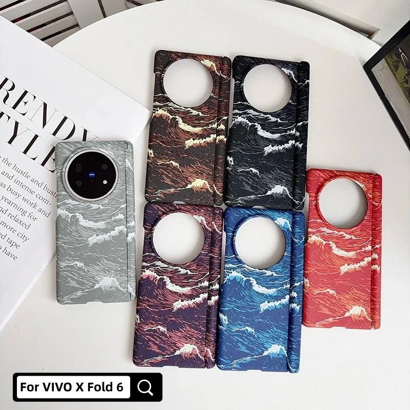 Luxury Wave Pattern Kevlar Feel PC Magnetic Case for VIVO X Fold 6 5 5 3 3 Pro for Magsafe Wireless Charging Hinge Protect Cover
Luxury Wave Pattern Kevlar Feel PC Magnetic Case for VIVO X Fold 6 5 5 3 3 Pro for Magsafe Wireless Charging Hinge Protect Cover