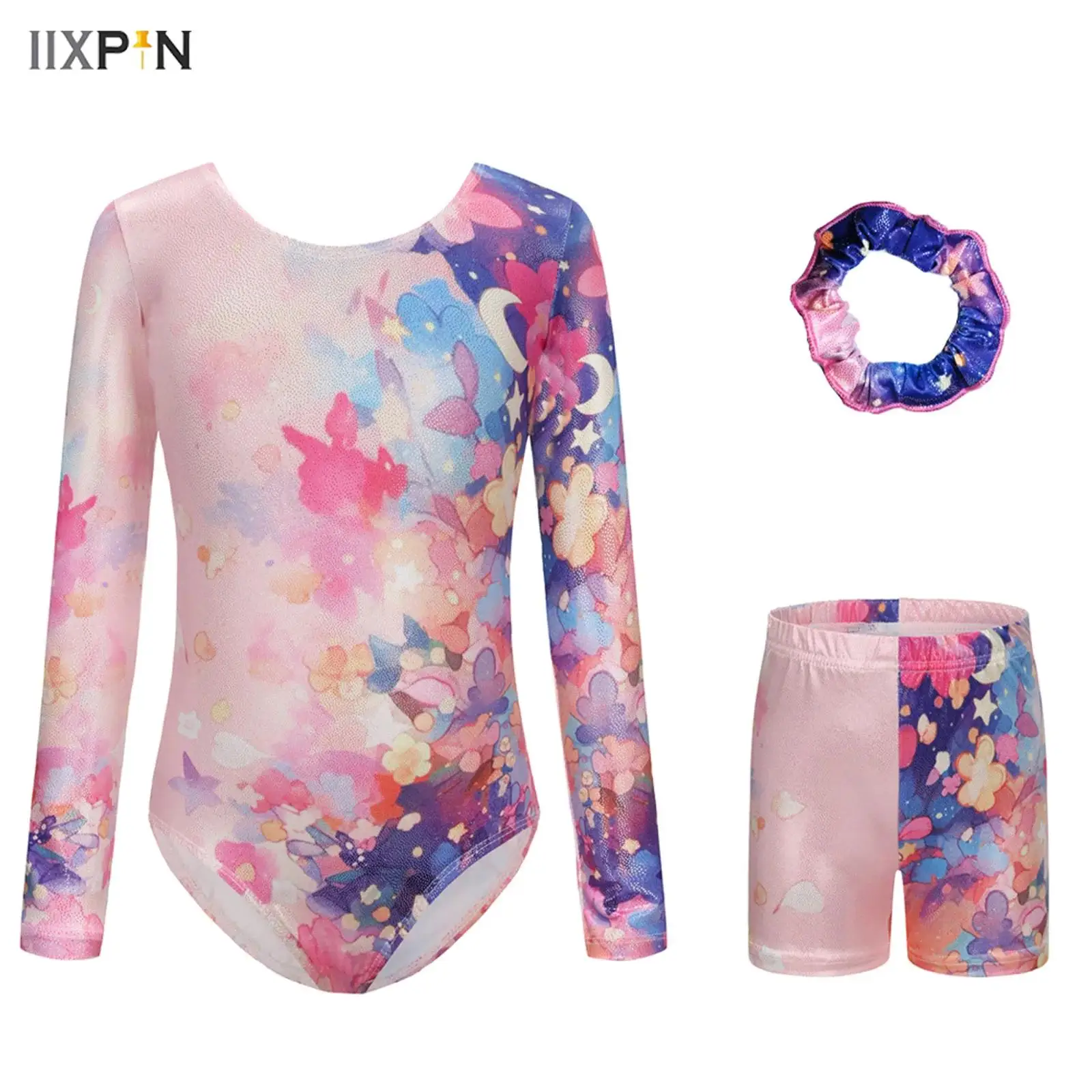 Children Kids Girls Rhinestones Long Sleeve Gymnastics Leotards Shorts Hair Band Sets Ballet Performance Competition Bodysuits
Children Kids Girls Rhinestones Long Sleeve Gymnastics Leotards Shorts Hair Band Sets Ballet Performance Competition Bodysuits