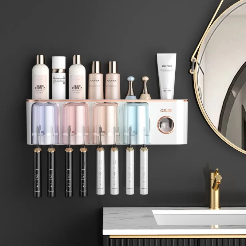 Многофункциональная семейная чашка для хранения, настенный набор для ванной комнаты, держатель для зубных щеток
Многофункциональная семейная чашка для хранения, настенный набор для ванной комнаты, держатель для зубных щеток