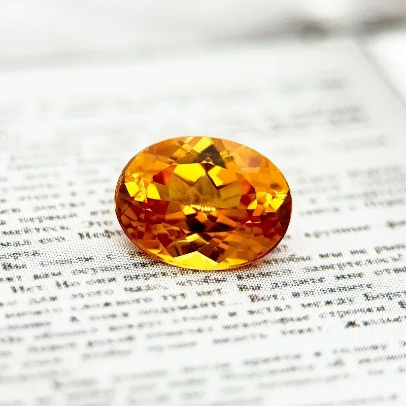 High-quality Lab Grown Sapphire Oval Cut Orange Color DIY Charm Gemstone for Advanced Jewelry Making Selectable AGL Certificate
High-quality Lab Grown Sapphire Oval Cut Orange Color DIY Charm Gemstone for Advanced Jewelry Making Selectable AGL Certificate