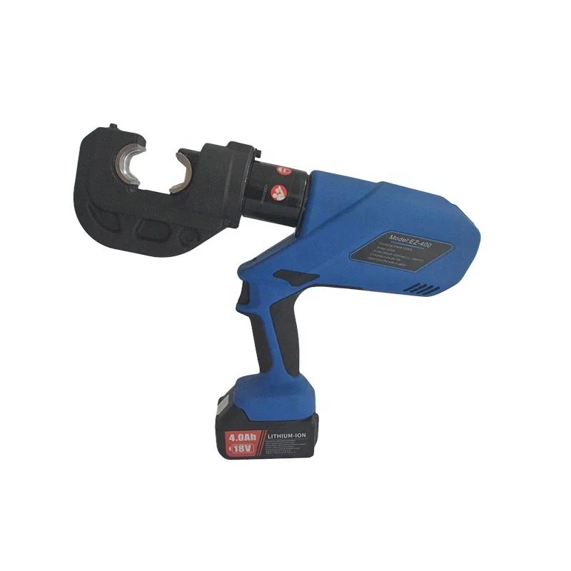 Rechargeable Power Wire Crimper EZ-400/55 Battery Hydraulic Cable Lug Crimping Tool 2 In 1 Cutting 55MM Crimping 16-400MM2
Rechargeable Power Wire Crimper EZ-400/55 Battery Hydraulic Cable Lug Crimping Tool 2 In 1 Cutting 55MM Crimping 16-400MM2