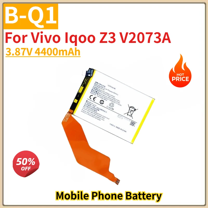 Высококачественный аккумулятор для мобильного телефона B-Q1, 3.87V, 4400mAh, для Vivo Iqoo Z3 V2073A, абсолютно новый, сменный аккумулятор
Высококачественный аккумулятор для мобильного телефона B-Q1, 3.87V, 4400mAh, для Vivo Iqoo Z3 V2073A, абсолютно новый, сменный аккумулятор