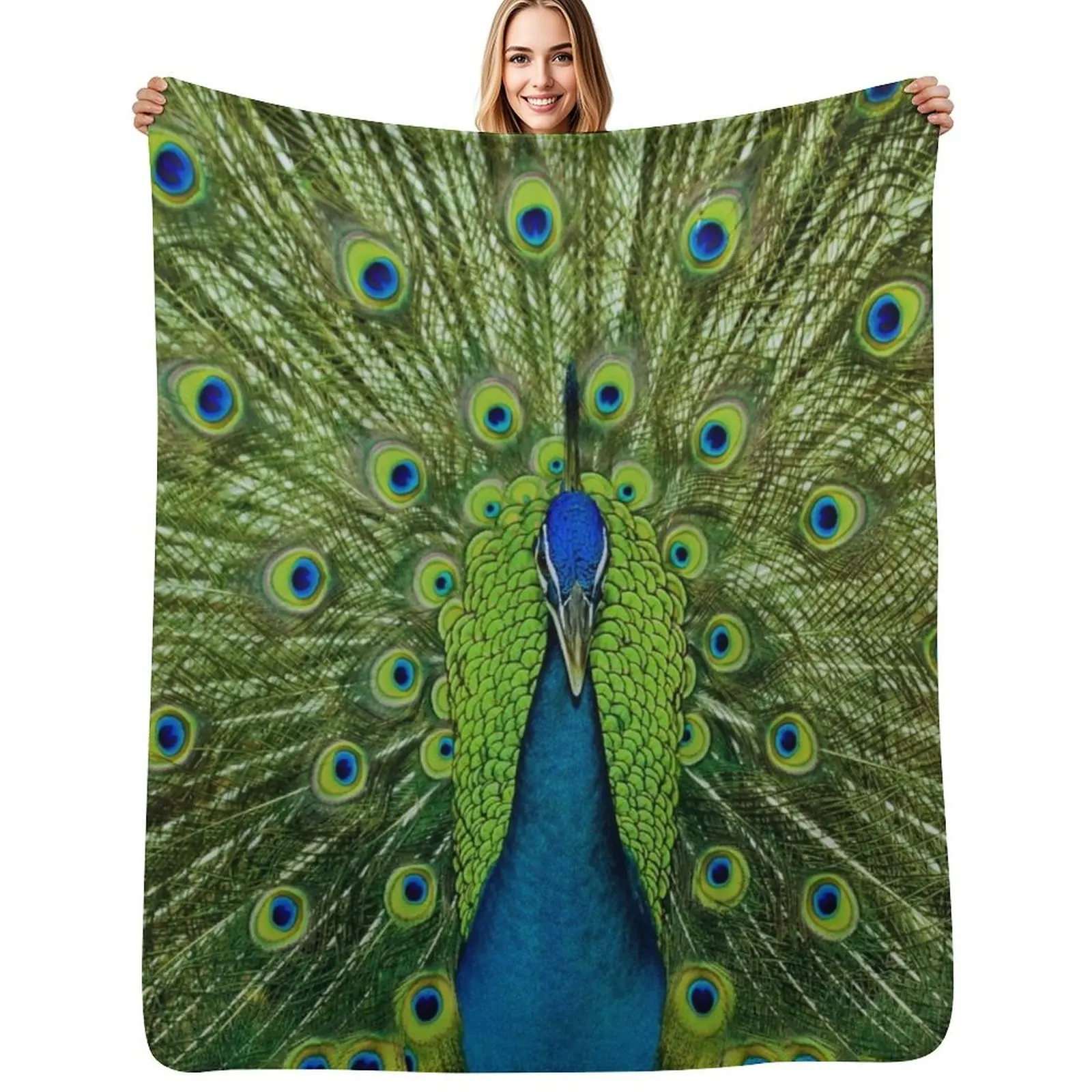 Colorful Peacock Throw Blanket Warm Cozy Throw Blanket for Living Room Couch
Colorful Peacock Throw Blanket Warm Cozy Throw Blanket for Living Room Couch