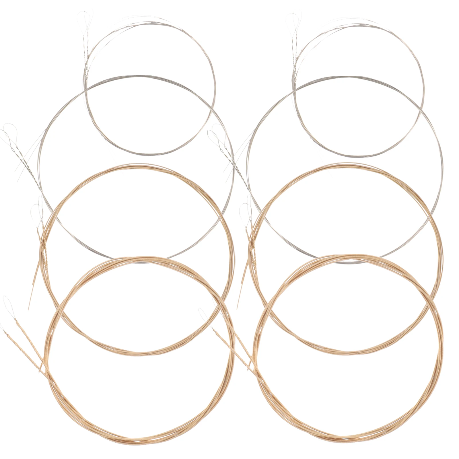1 set Mandolin Strings 12 String Acoustic Stainless Steel Replacement Smooth Surface Elegant Pattern Bright Tone
1 set Mandolin Strings 12 String Acoustic Stainless Steel Replacement Smooth Surface Elegant Pattern Bright Tone