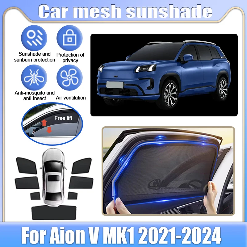 Car Mesh Shade For Aion V MK1 2021 2022 2023 2024 Window Sunshade Sunscreen Privacy Curtains Sun Visor Mosquito Auto Accessorie
Car Mesh Shade For Aion V MK1 2021 2022 2023 2024 Window Sunshade Sunscreen Privacy Curtains Sun Visor Mosquito Auto Accessorie