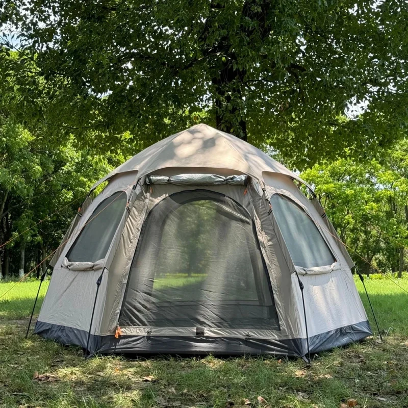 High Quality Tent Outdoor Camping Folding Portable Automatic Quick-Opening Large Hexagonal Four-Window Double-Layer R Hot Selli
High Quality Tent Outdoor Camping Folding Portable Automatic Quick-Opening Large Hexagonal Four-Window Double-Layer R Hot Selli