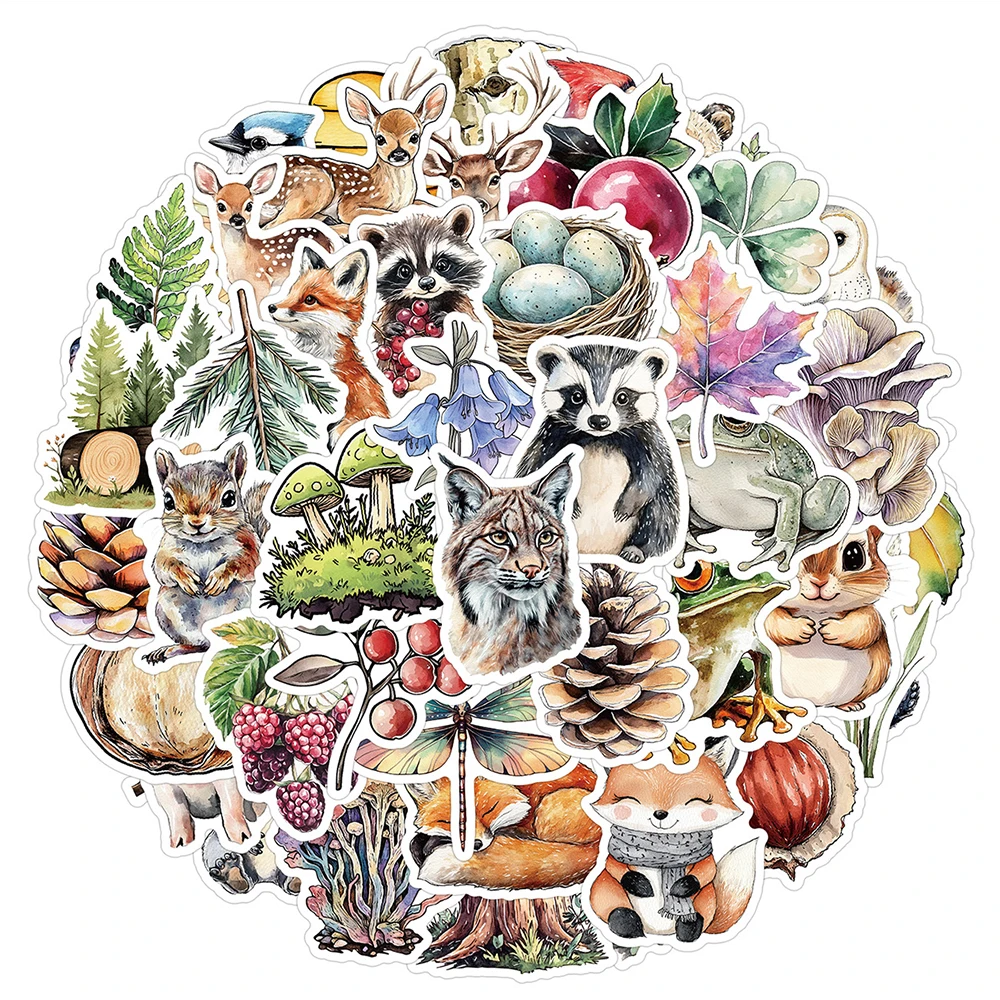 10/30/50/100pcs Cute Watercolor Forest Animals Cartoon Stickers Funny Graffiti Phone Case Scrapbook DIY Sticker Toy
10/30/50/100pcs Cute Watercolor Forest Animals Cartoon Stickers Funny Graffiti Phone Case Scrapbook DIY Sticker Toy
