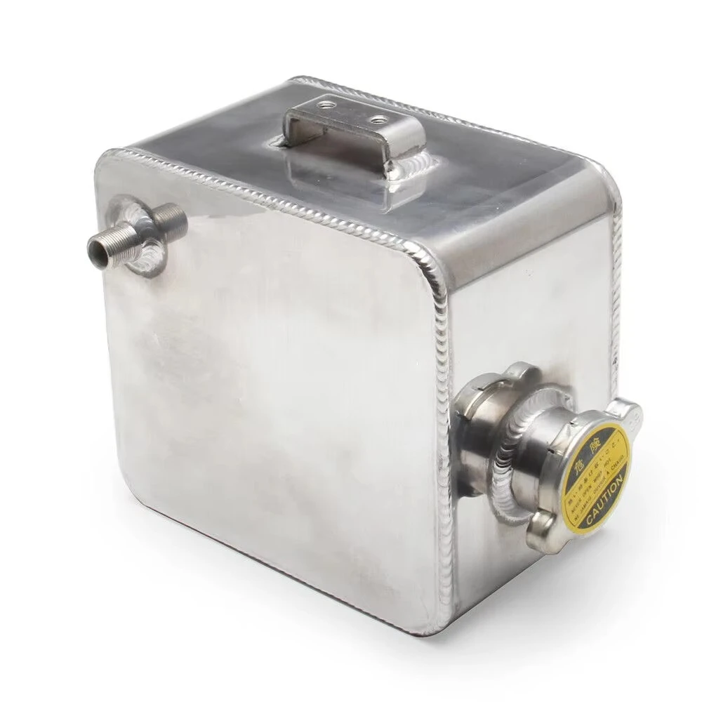 2.5L Universal Aluminum Engine Cooling Coolant Radiator Over Flow Coolant Overflow Recovery Water Tank