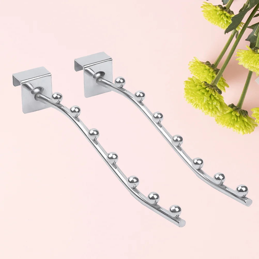 2 Pcs Hook Beads Hanger Hooks Storage Rack up Square Tube Clothes Hangers Student
2 Pcs Hook Beads Hanger Hooks Storage Rack up Square Tube Clothes Hangers Student