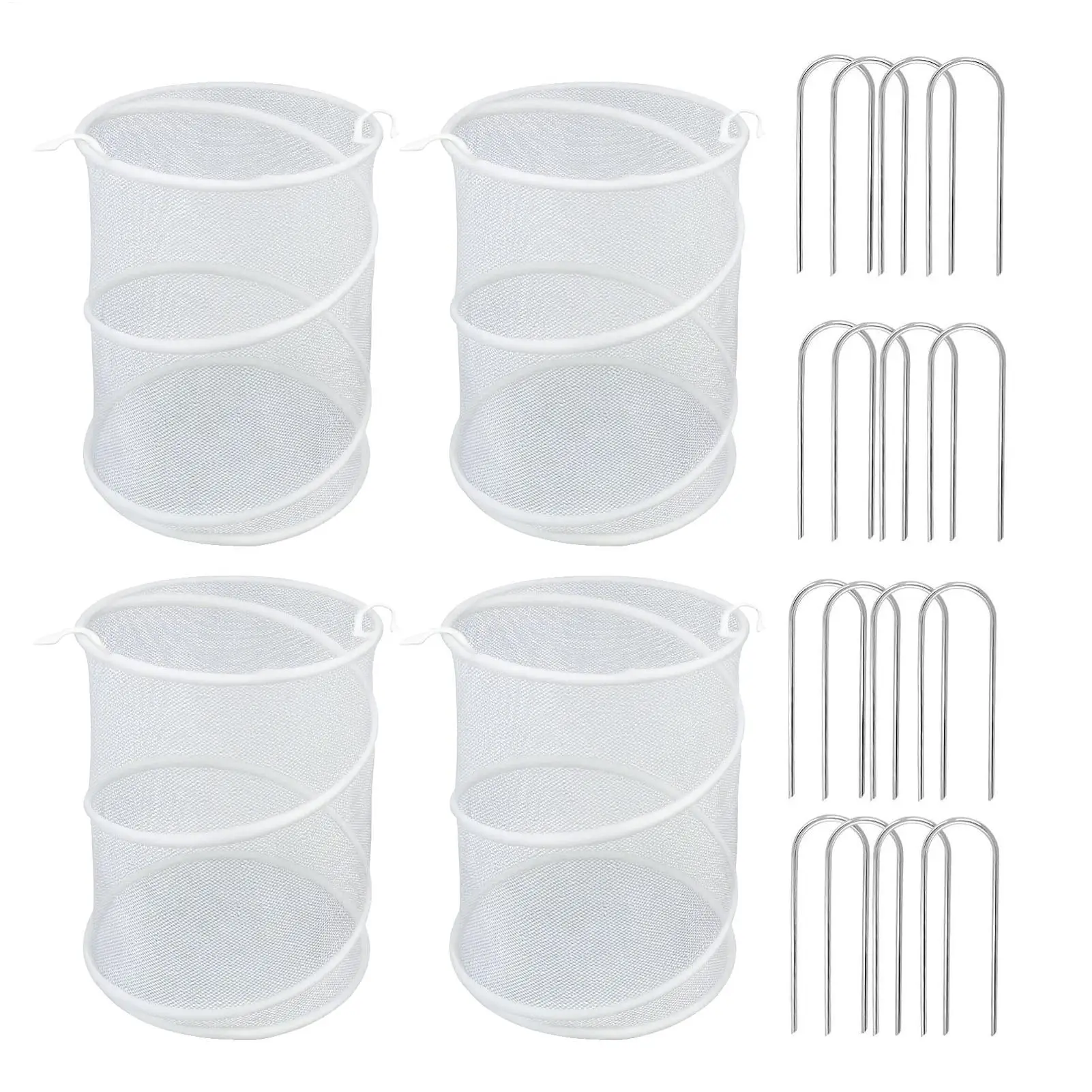Mesh Plant Covers For Outdoors 4 Pieces Animals Barrier With 16 Stakes Plant Mesh Enclosure Pop Open For Raised Beds Balcony
Mesh Plant Covers For Outdoors 4 Pieces Animals Barrier With 16 Stakes Plant Mesh Enclosure Pop Open For Raised Beds Balcony
