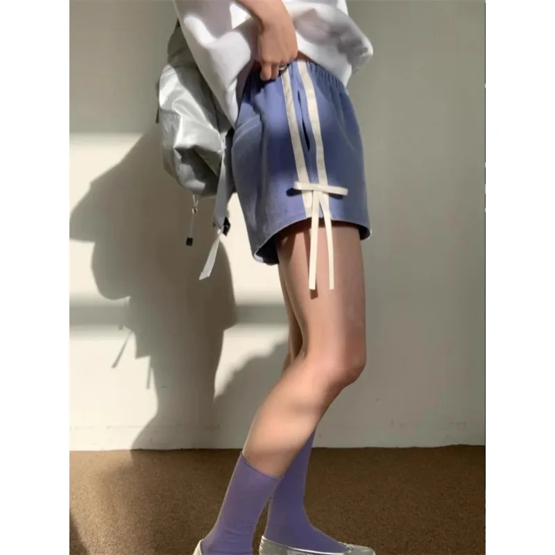 Casual Velvet ort Pants Women's High Waist Side Knot Splicing Elastic Waist Leisure orts Korean Sle Design
Casual Velvet ort Pants Women's High Waist Side Knot Splicing Elastic Waist Leisure orts Korean Sle Design