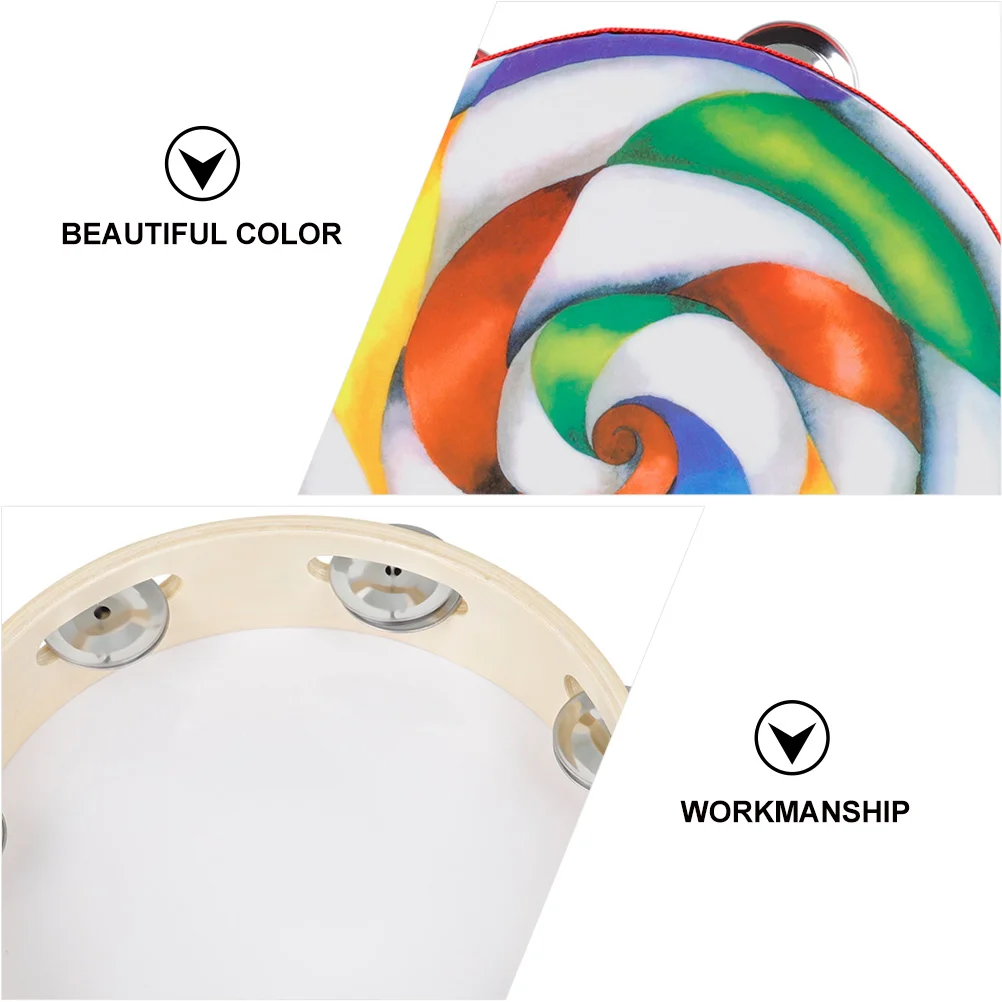 8 Inch Tambourine for Kids Handmade Wood Drum Educational Musical Toy Instrument Party Concert Gift Children Play Learning
8 Inch Tambourine for Kids Handmade Wood Drum Educational Musical Toy Instrument Party Concert Gift Children Play Learning