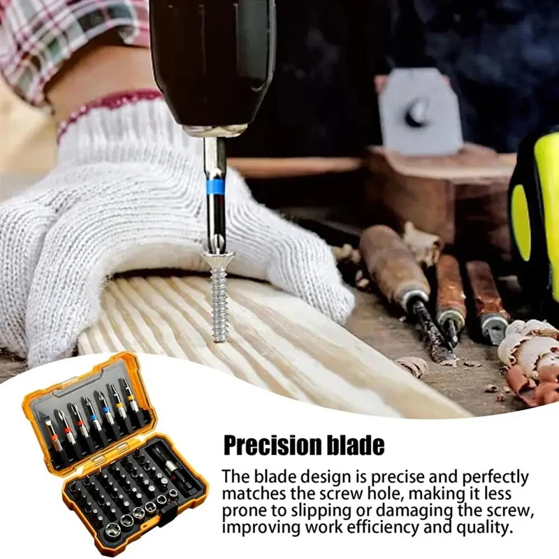 Drill Bit Set 50Pcs Power Screwdriver Drill Fast Change Converter Extension Woodworking Drill Bits Drill Bit Precision
Drill Bit Set 50Pcs Power Screwdriver Drill Fast Change Converter Extension Woodworking Drill Bits Drill Bit Precision