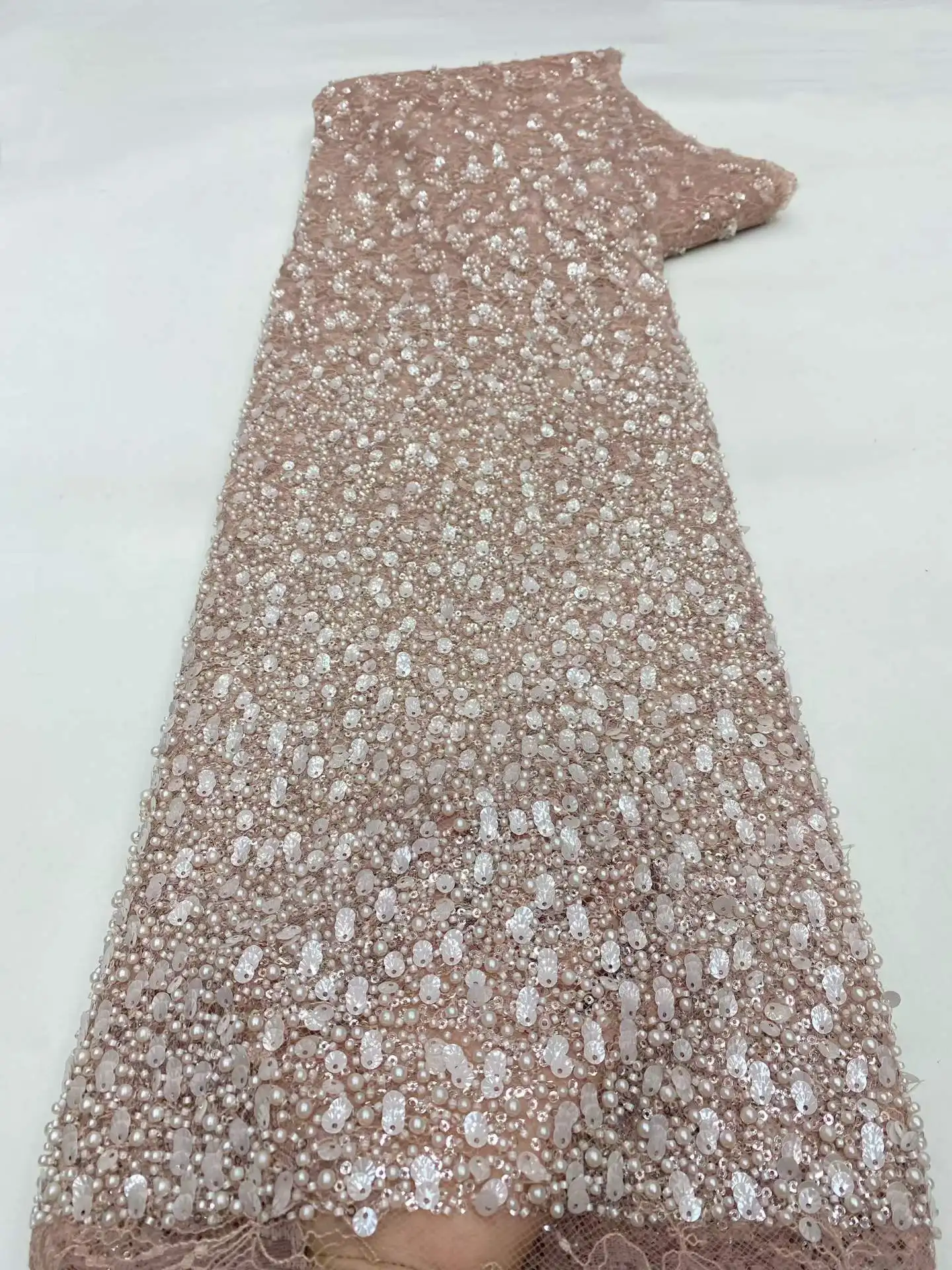 2026 African Sequins Beads Lace Fabric High Quality 5 Yards French Mesh Tulle Embroidery Lace For Wedding Bridal Lace Material
2026 African Sequins Beads Lace Fabric High Quality 5 Yards French Mesh Tulle Embroidery Lace For Wedding Bridal Lace Material