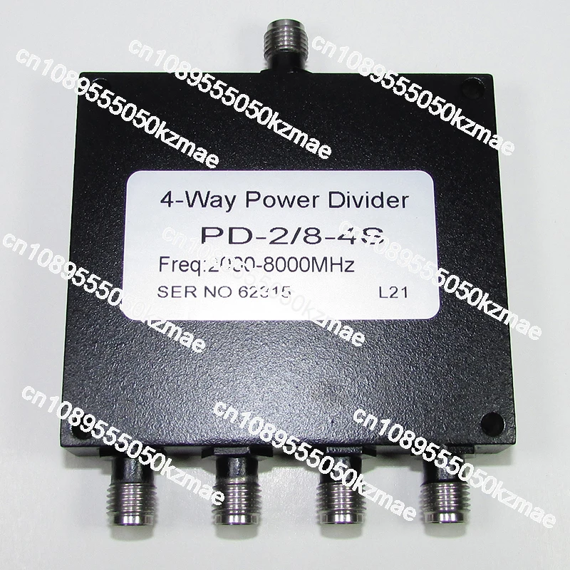 PD-2/8-4S 2-8GHz 30W SMA RF Microwave SMA One Split Four Broadband Power Divider
PD-2/8-4S 2-8GHz 30W SMA RF Microwave SMA One Split Four Broadband Power Divider