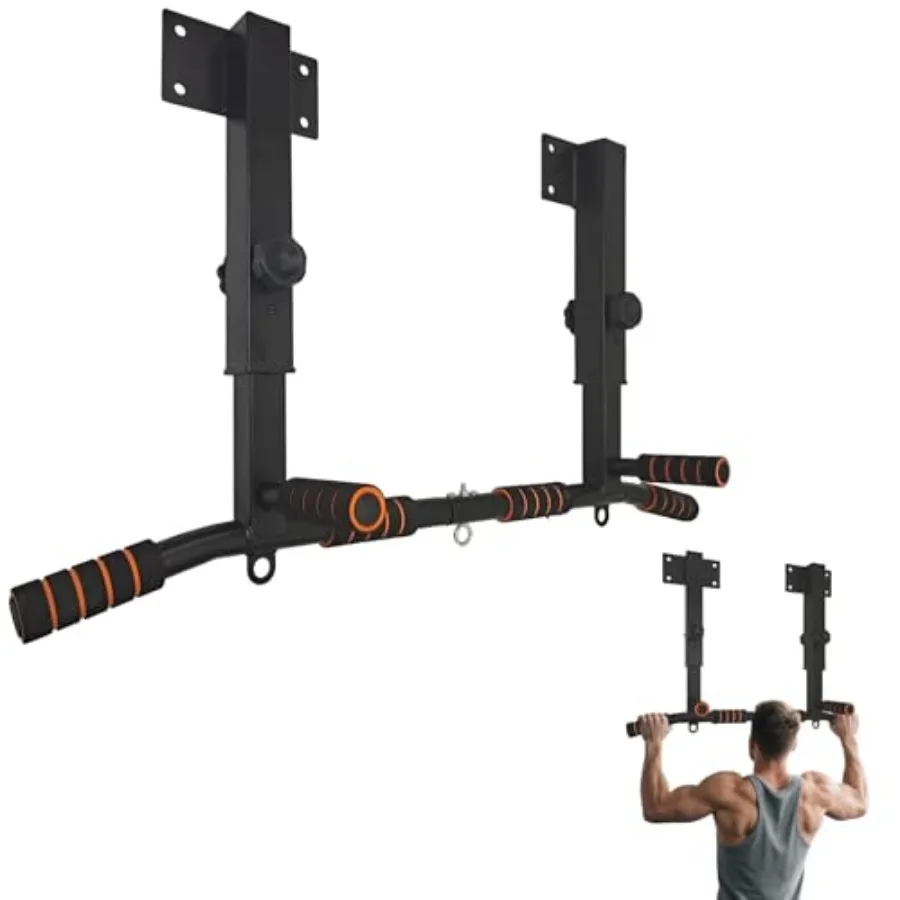 Joist Mounted Pull Up Bar Ceiling Mounted Chin Up Bar for Upper Body Workout with 440 Lbs Support Black Metal Durable Design
Joist Mounted Pull Up Bar Ceiling Mounted Chin Up Bar for Upper Body Workout with 440 Lbs Support Black Metal Durable Design