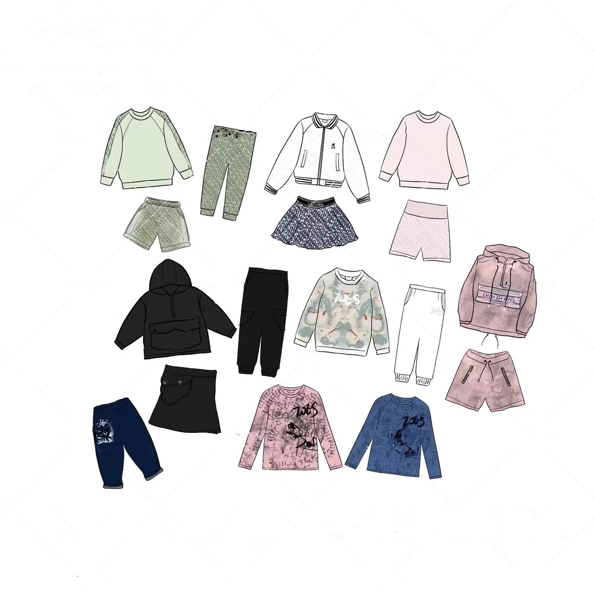 Autumn and Winter New Classic Collection for Boys and Girls, Large Collection Sweaters, Pants, T-shirts, Jeans Set
Autumn and Winter New Classic Collection for Boys and Girls, Large Collection Sweaters, Pants, T-shirts, Jeans Set