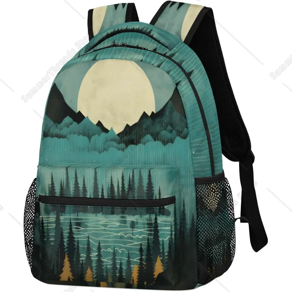 Рюкзак с принтом лунного света Mountain & Forest, стильная сумка на тему природы, идеально подходит для пеших прогулок и ежедневного использования
Рюкзак с принтом лунного света Mountain & Forest, стильная сумка на тему природы, идеально подходит для пеших прогулок и ежедневного использования