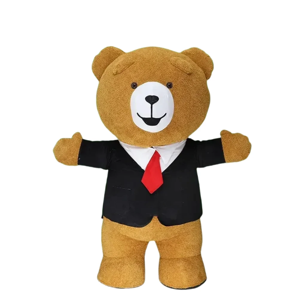 Giant Inflatable Teddy Bear Mascot Costume with Black Coat Adults Walking Doll Clothes for Halloween Chrismas Fancy Party Events
Giant Inflatable Teddy Bear Mascot Costume with Black Coat Adults Walking Doll Clothes for Halloween Chrismas Fancy Party Events