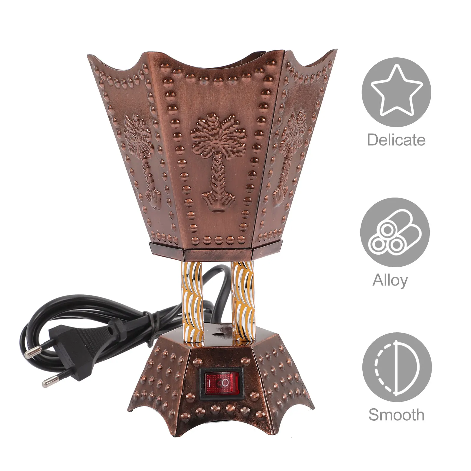 Electric Incense Burner Metal Plug-in Bakhoor Heater Home Decorative Table Ornament 220V Safe for Kids Pets No Open Flame
Electric Incense Burner Metal Plug-in Bakhoor Heater Home Decorative Table Ornament 220V Safe for Kids Pets No Open Flame