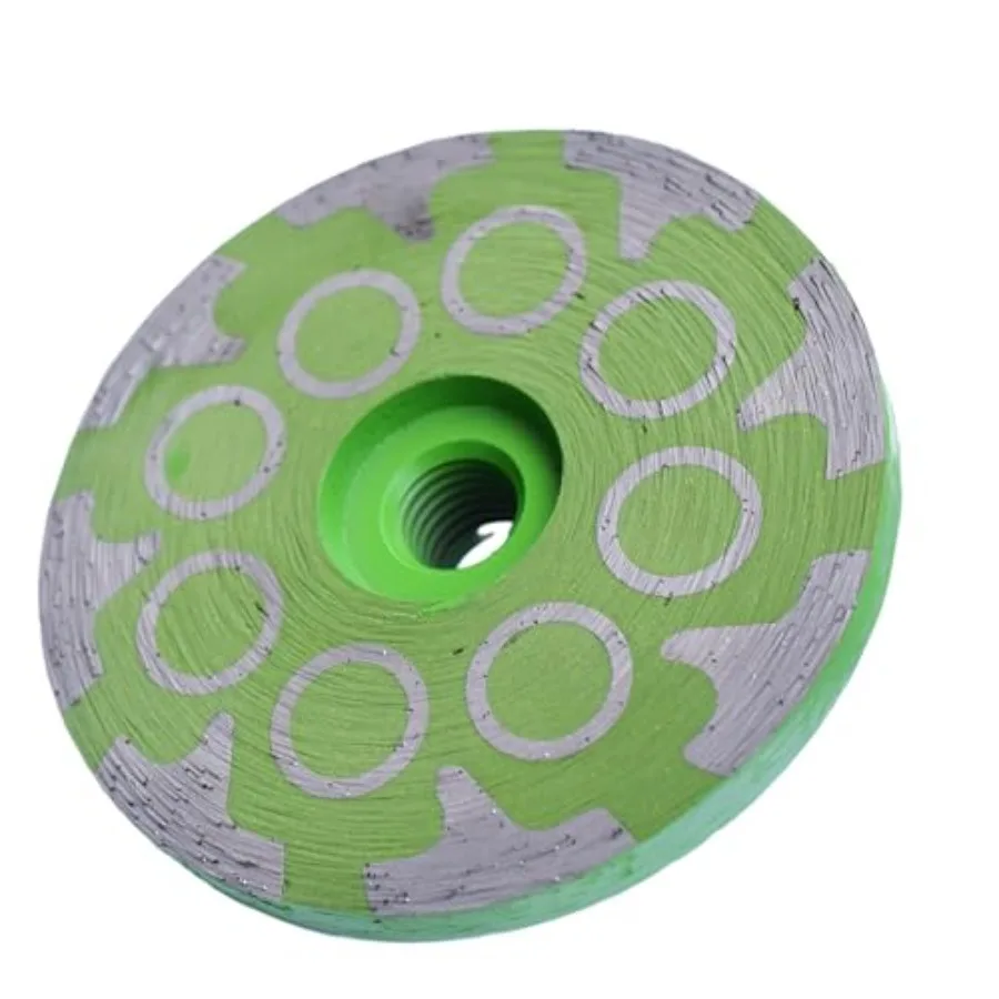4 in.x 5/8-11 in. Smooth Grinding Resin Filled Diamond Cup Wheel for Angle Grinder, Resin Filled Diamond Grinding Wheel for Gra
4 in.x 5/8-11 in. Smooth Grinding Resin Filled Diamond Cup Wheel for Angle Grinder, Resin Filled Diamond Grinding Wheel for Gra