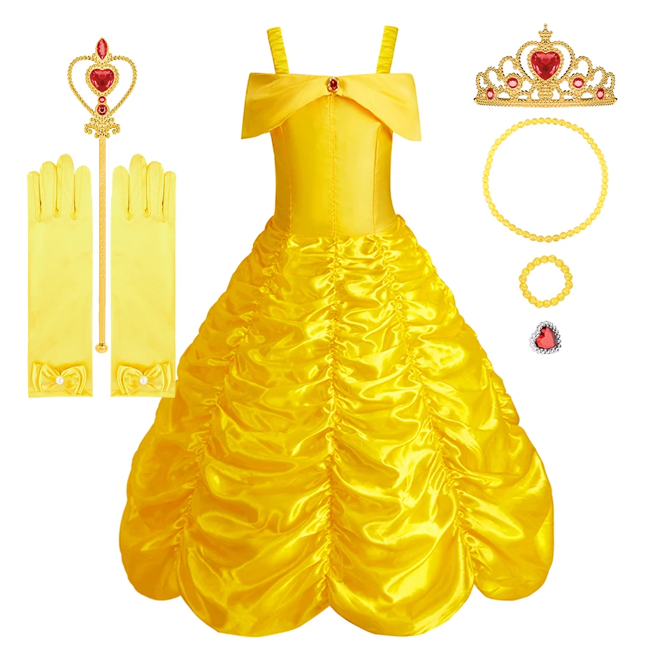 2026 Girls Princess Costume Child Halloween Carnival Party Dress Up Kids Belle Pageant Clothes Baby Cosplay Christmas Disguise
2026 Girls Princess Costume Child Halloween Carnival Party Dress Up Kids Belle Pageant Clothes Baby Cosplay Christmas Disguise
