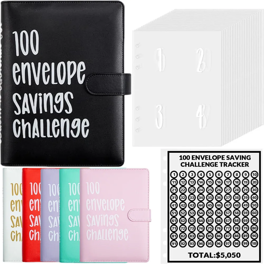 100 Envelope Challenge Binder for Money Saving - Easy Fun Way to save $5,050 Cash Stuffing Budget Planner for Personal Finance
100 Envelope Challenge Binder for Money Saving - Easy Fun Way to save $5,050 Cash Stuffing Budget Planner for Personal Finance