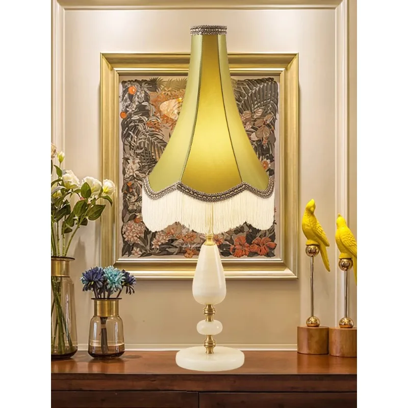 Aesthetic living room table lamp Italian bedroom American creative tassel French bedside ambient lamp
Aesthetic living room table lamp Italian bedroom American creative tassel French bedside ambient lamp