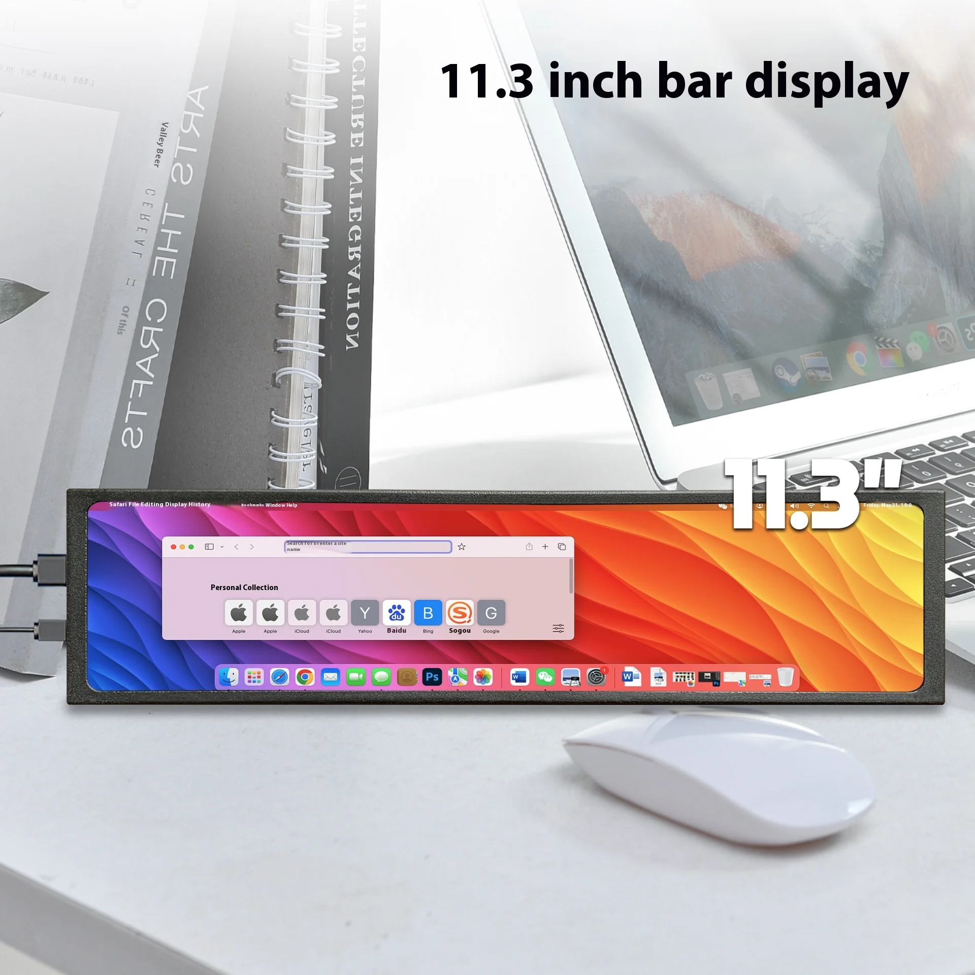 11.3inch Hairfish Screen 60Hz Expand Screen Display Case HD Portable Screen 170° Full Viewing Angle Monitor Black Aluminum Alloy
11.3inch Hairfish Screen 60Hz Expand Screen Display Case HD Portable Screen 170° Full Viewing Angle Monitor Black Aluminum Alloy