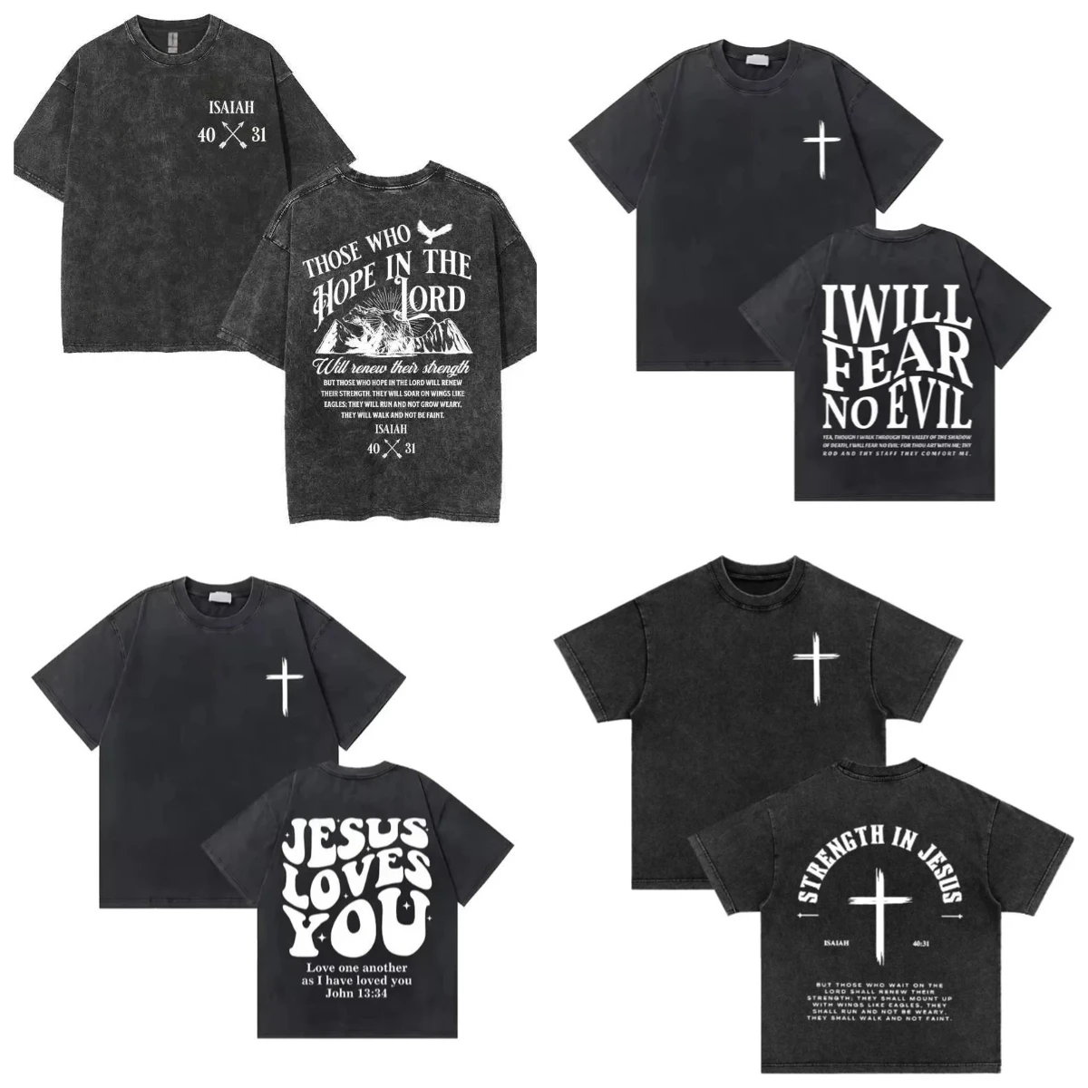 Men's Daily Casual Wear Christian Jesus Cross Double-sided Washable Comfortable and Durable Short-sleeved T-shirt
Men's Daily Casual Wear Christian Jesus Cross Double-sided Washable Comfortable and Durable Short-sleeved T-shirt