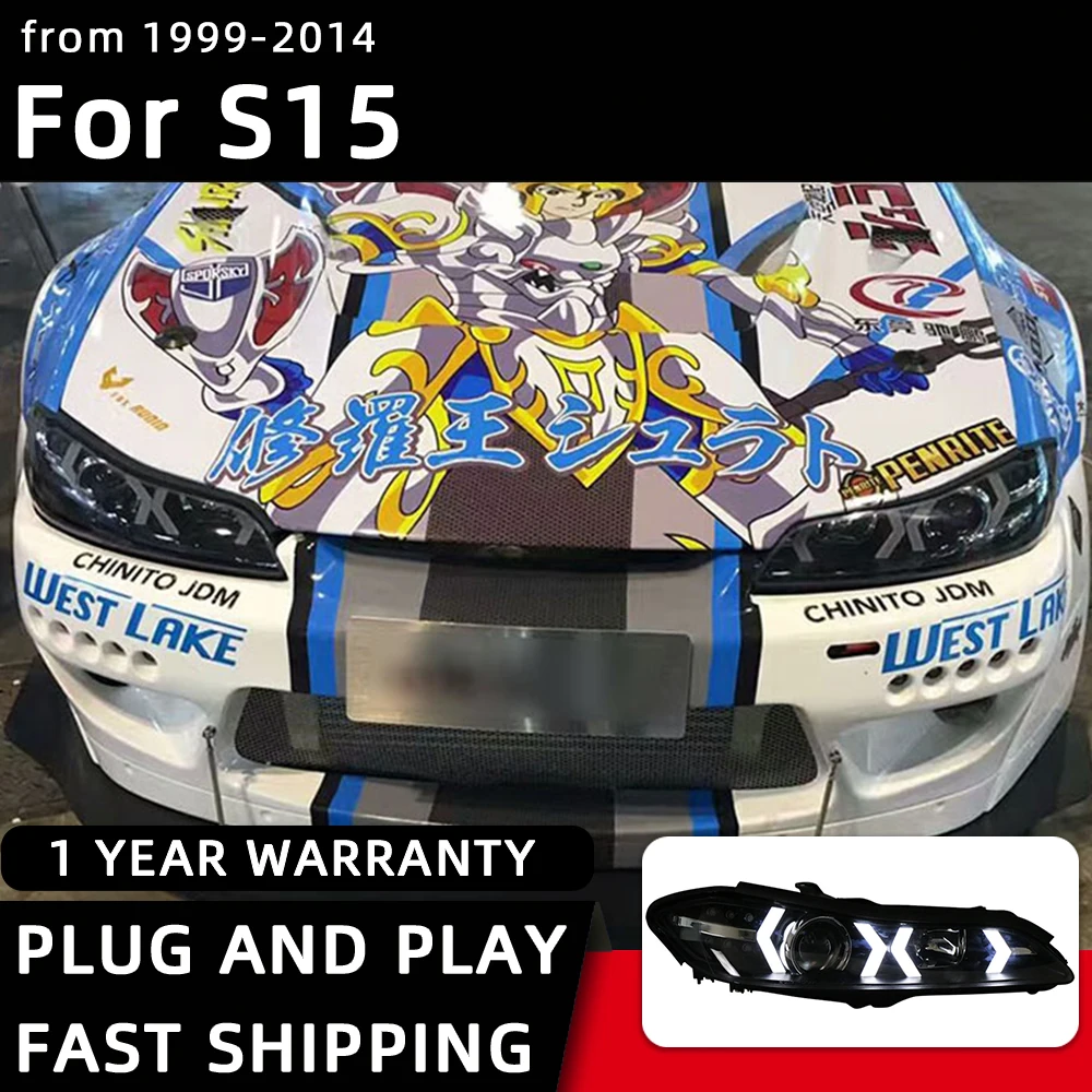 Car Styling Headlights for Nissan S15 LED Head Lamp 1999-2014 S15 LED Headlight DRL Signal Projector Lens Automotive
Car Styling Headlights for Nissan S15 LED Head Lamp 1999-2014 S15 LED Headlight DRL Signal Projector Lens Automotive