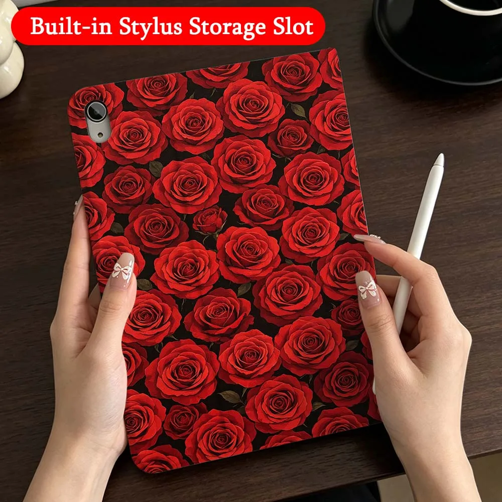 Cartoon Flower Rose For iPad Mini Pro Air 5 6 7 8 9 11 9.7 7.9 10.9 13 12.9 inch Folding Automatic Sleep/Make Tablet Case
Cartoon Flower Rose For iPad Mini Pro Air 5 6 7 8 9 11 9.7 7.9 10.9 13 12.9 inch Folding Automatic Sleep/Make Tablet Case