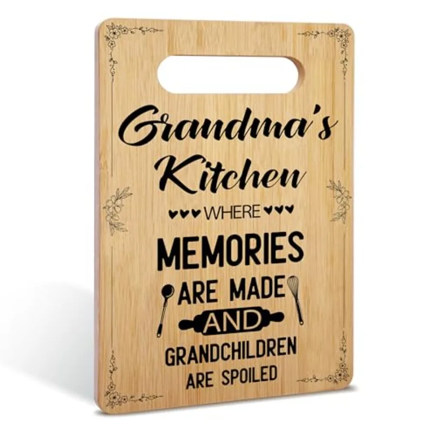 Gifts for Grandma, Best Grandma Bamboo Cutting Board Gifts, Grandma Birthday Gifts from Grandkids, Christmas Grandparent's Day
Gifts for Grandma, Best Grandma Bamboo Cutting Board Gifts, Grandma Birthday Gifts from Grandkids, Christmas Grandparent's Day