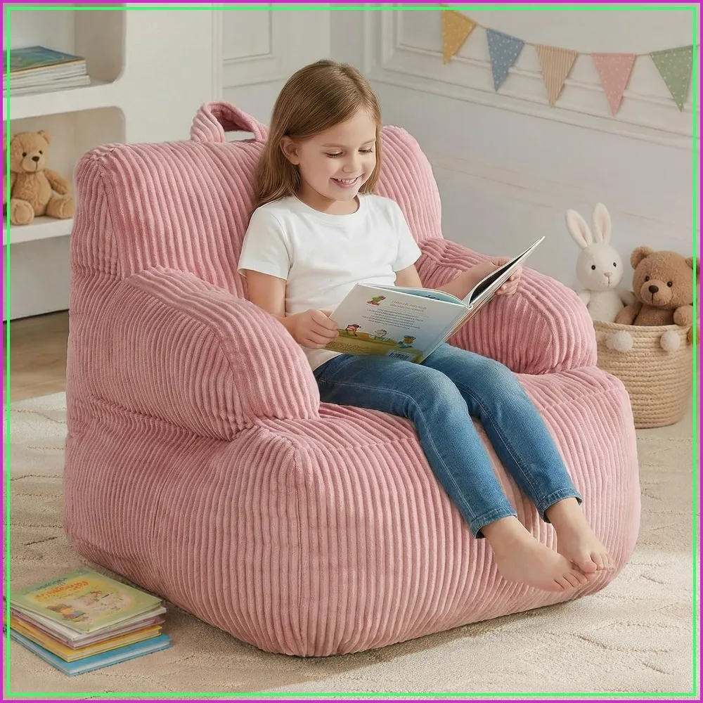 Bean Bag Chair with Armrests, Soft-Filled Cozy Floor Seat for Gaming, Reading & Relaxing, Pink
Bean Bag Chair with Armrests, Soft-Filled Cozy Floor Seat for Gaming, Reading & Relaxing, Pink