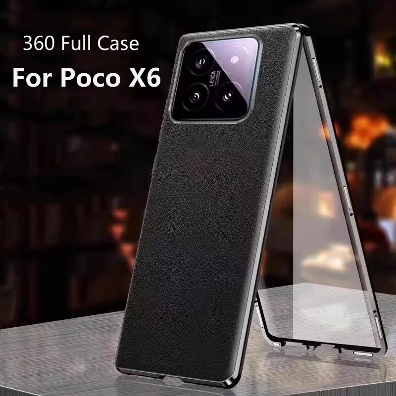 360 Full Case For Poco X6 Case PocoX6 Tempered Glass Leather Phone Cover For Xiaomi Poco X6 5G Double Sided Protection Bumper
360 Full Case For Poco X6 Case PocoX6 Tempered Glass Leather Phone Cover For Xiaomi Poco X6 5G Double Sided Protection Bumper