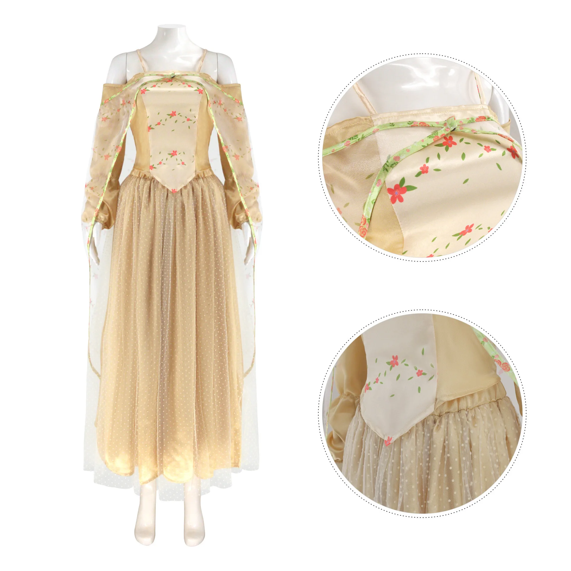 Movie Amidala Cosplay Costume Padme Disguise Yellow Dresses Woman Halloween Carnival Cosplay Amidala Customized Clothes
Movie Amidala Cosplay Costume Padme Disguise Yellow Dresses Woman Halloween Carnival Cosplay Amidala Customized Clothes